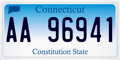 CT license plate AA96941
