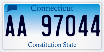 CT license plate AA97044