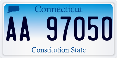 CT license plate AA97050