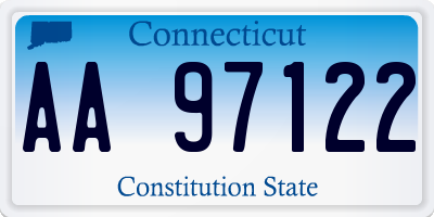 CT license plate AA97122