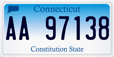 CT license plate AA97138