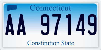 CT license plate AA97149
