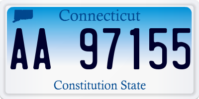 CT license plate AA97155