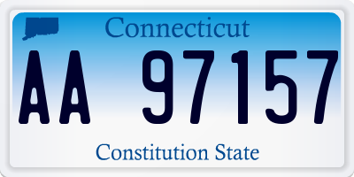 CT license plate AA97157
