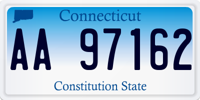 CT license plate AA97162