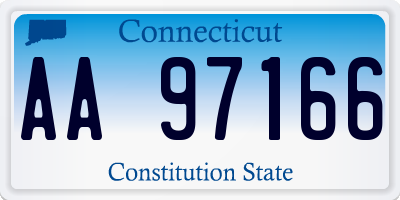 CT license plate AA97166