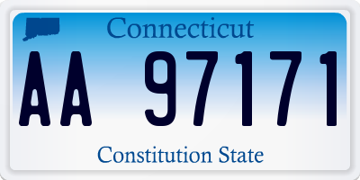 CT license plate AA97171