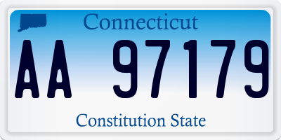 CT license plate AA97179