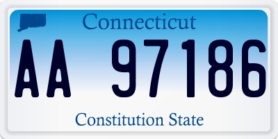 CT license plate AA97186