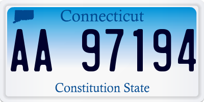 CT license plate AA97194