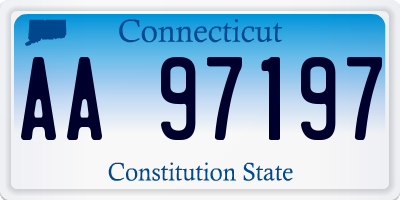 CT license plate AA97197