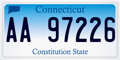 CT license plate AA97226