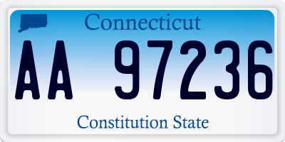 CT license plate AA97236