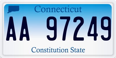 CT license plate AA97249