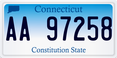 CT license plate AA97258