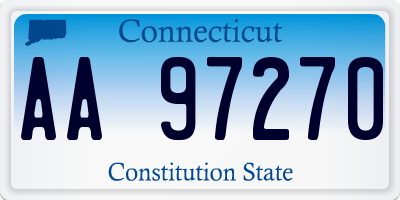 CT license plate AA97270