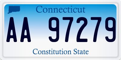 CT license plate AA97279