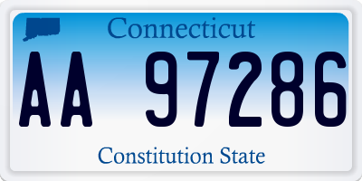 CT license plate AA97286