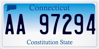 CT license plate AA97294