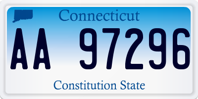 CT license plate AA97296