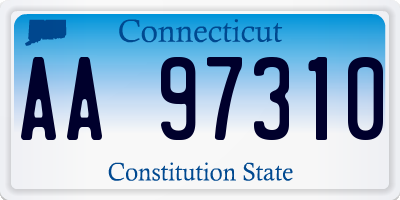 CT license plate AA97310