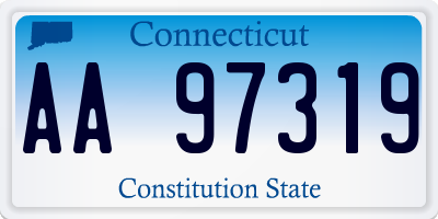 CT license plate AA97319