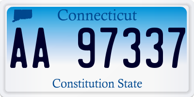 CT license plate AA97337