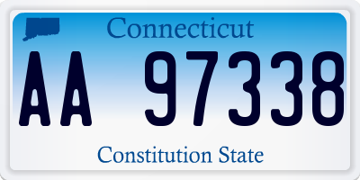 CT license plate AA97338