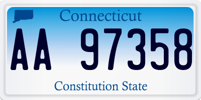 CT license plate AA97358