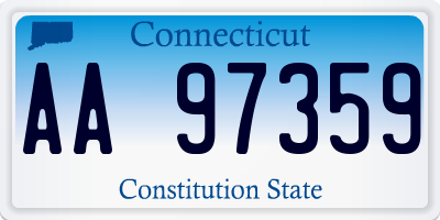 CT license plate AA97359
