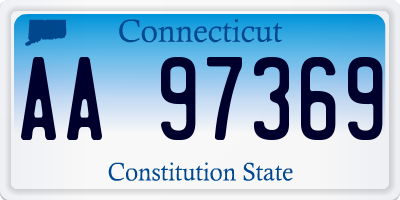 CT license plate AA97369