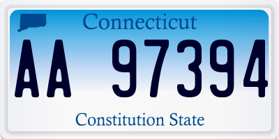 CT license plate AA97394