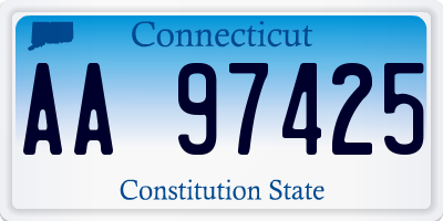 CT license plate AA97425