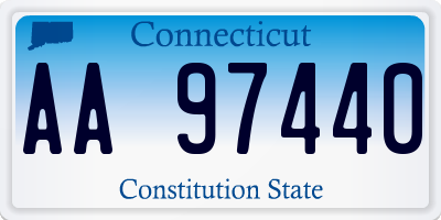 CT license plate AA97440