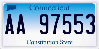 CT license plate AA97553