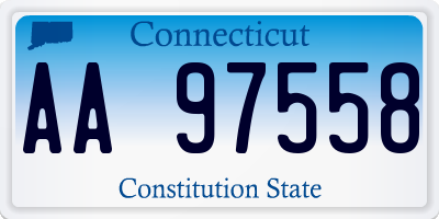 CT license plate AA97558