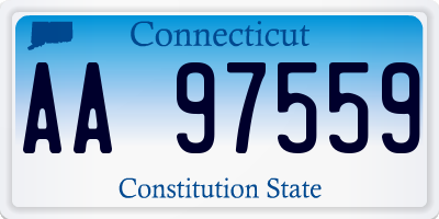 CT license plate AA97559