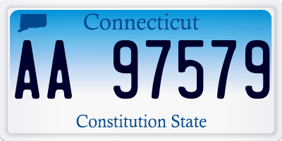 CT license plate AA97579