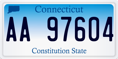 CT license plate AA97604