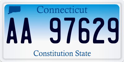 CT license plate AA97629