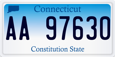CT license plate AA97630