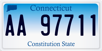 CT license plate AA97711