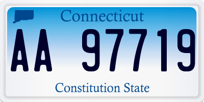 CT license plate AA97719