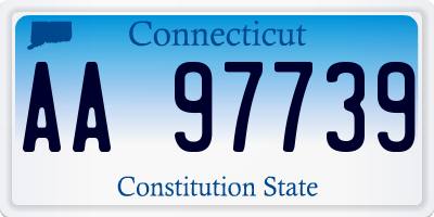 CT license plate AA97739