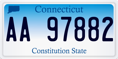 CT license plate AA97882