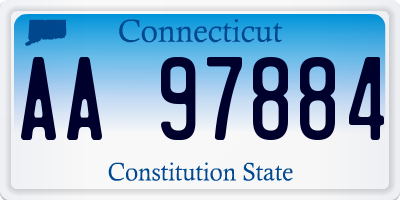 CT license plate AA97884