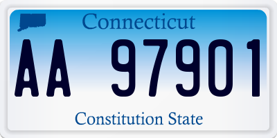 CT license plate AA97901