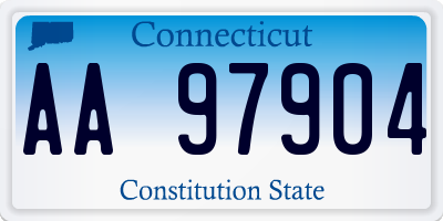 CT license plate AA97904