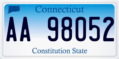 CT license plate AA98052