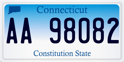 CT license plate AA98082